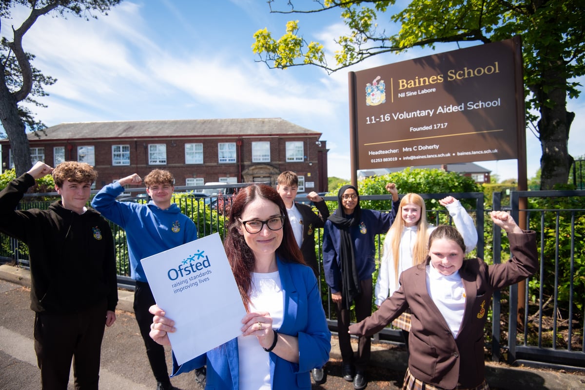 Image From Blackpool Gazette | Taken At Baines School